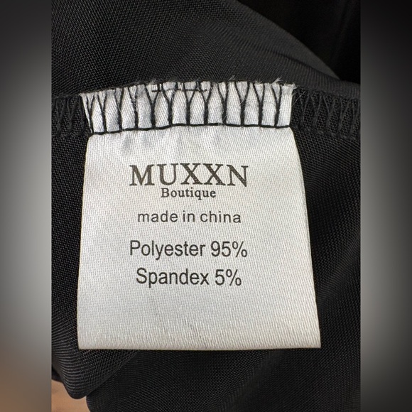 MUXXN Women's Elegant 1930s Mermaid Sleeveless Formal black Evening Dress size L - Picture 8 of 9